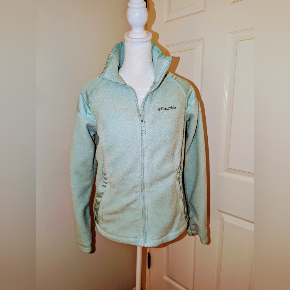 Columbia Women’s Interchange Mint Green Full Zip Fleece Jacket M